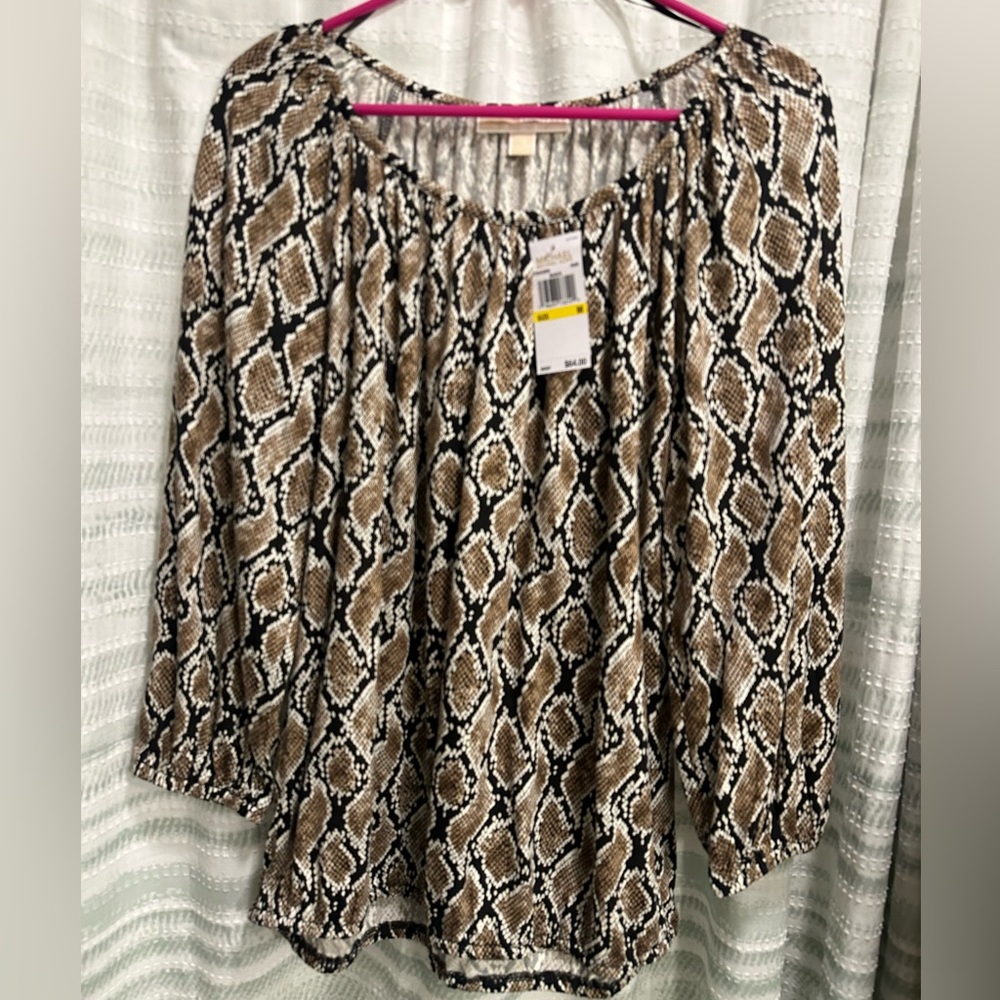 Michael Kors snakeskin design blouse